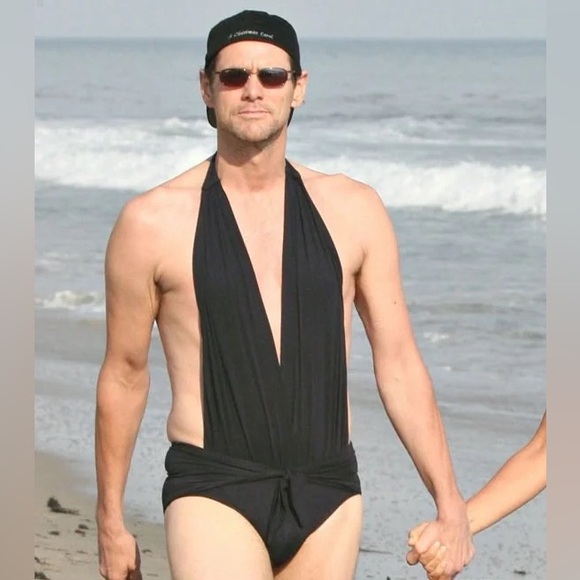 Carmen Marc Valvo Sexy Black One Piece Swimsuit - Picture 6 of 7